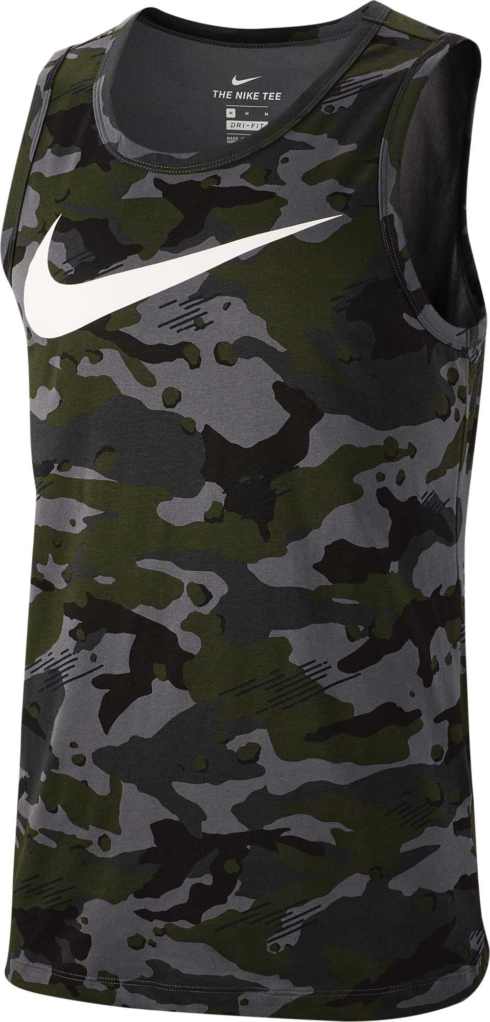nike men's dry camo swoosh tank top