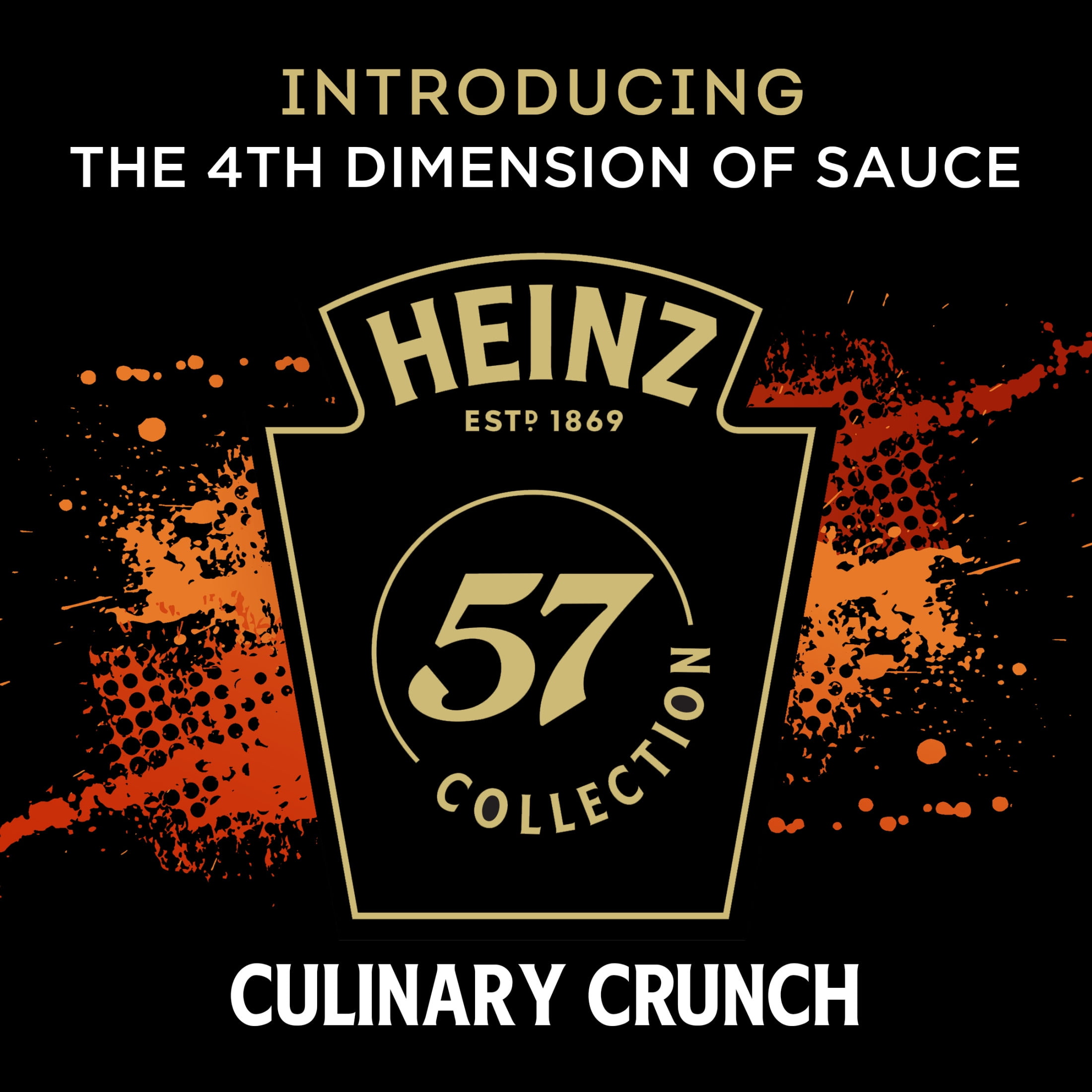 Heinz 57 Collection Culinary Crunch Roasted Garlic Crunch Sauce, 5.6 fl oz