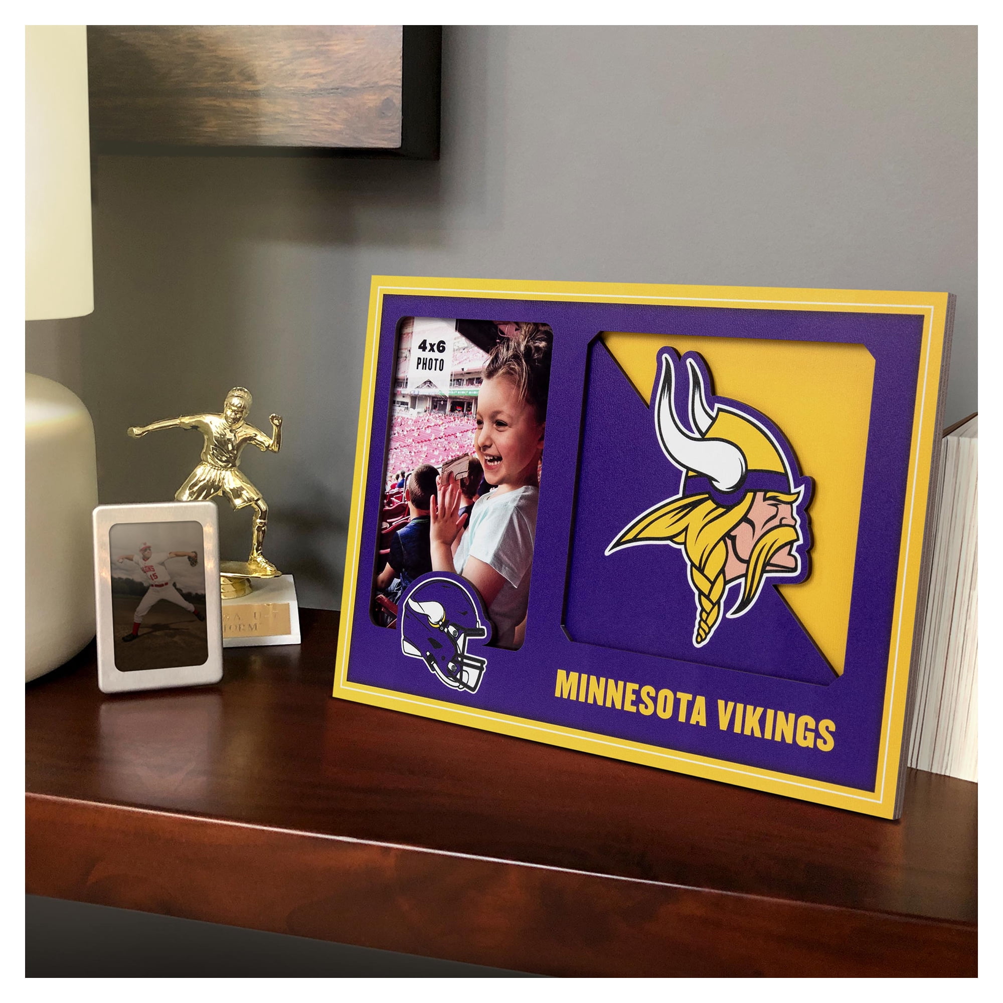 IDNA Minnesota Vikings 3D Logo Series Picture Frame