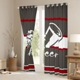 thumbnail image 3 of Homewish Girly Dreamy Dance Curtains Pack of 2 (42x84 Each) For Female Men Teens,Cheer Team Curtains Blackout,Sport Theme Bedroom Curtains,Breathable Home Decor, 3 of 6