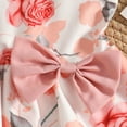 thumbnail image 6 of TAmten Clothes for 1 Year Old Girl Cute Bow Floral Print Sleeveless Dress and Cardigan Set Summer/Fall 2 Piece Outfits(Watermelon Red,18-24 Months), 6 of 6