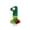 A, variant on Number 2 Candle with Green Glitter, Ladybug and Flower Design, 1 Piece, Green, for 2 Year Old Girl Birthday Party, Cake Decoration