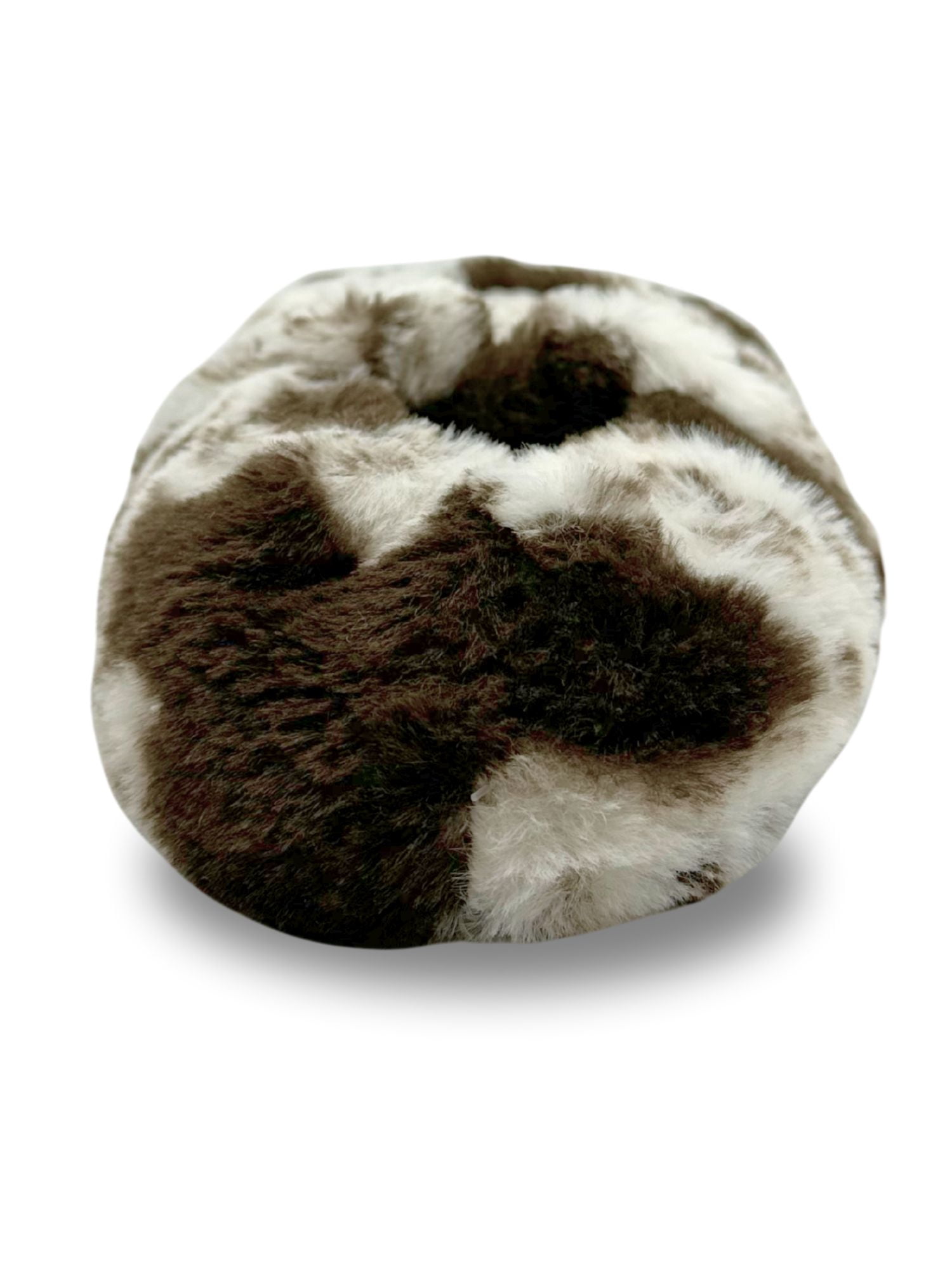 Fuzzy Babba Women's Faux Fur Cow Mary Jane Slipper Socks, 1-Pack, Shoe Sizes 7-9.5