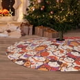 thumbnail image 6 of KLL 48" Christmas Tree Skirt Maneki-Neko Cats Xmas Tree Skirts Mat for New Year Xmas Holiday Party Indoor Outdoor Home Decoration, 6 of 7
