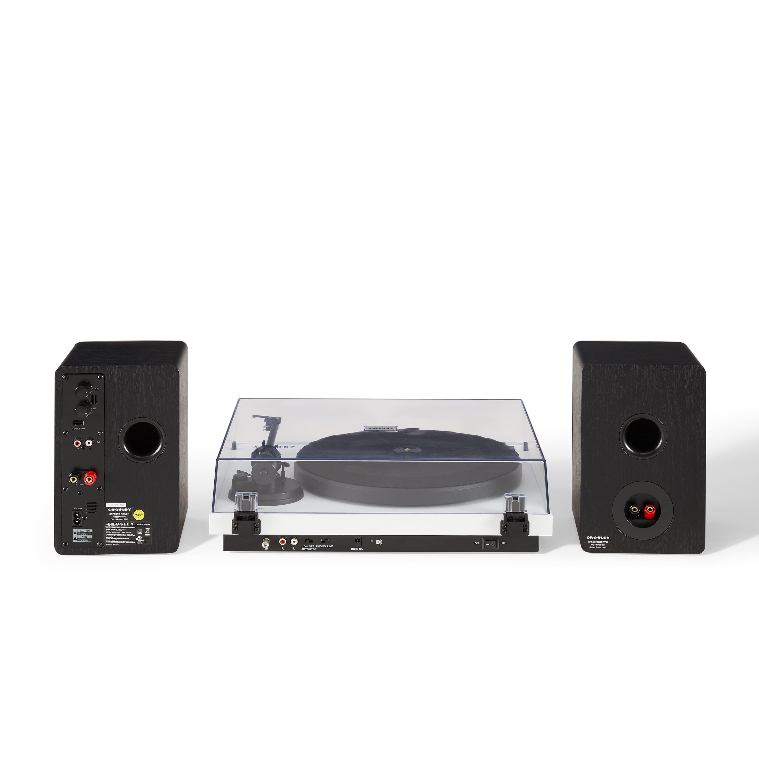 Crosley C6 Vinyl Record Player with Speakers and Wireless Bluetooth - Audio Turntables