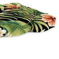 thumbnail image 5 of Jordan Manufacturing 44" x 18" Cypress Midnight Black Leaves Rectangular Tufted Contoured Outdoor Wicker Settee Bench Cushion, 5 of 13