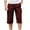 Red, variant on Cargo Capri Pants for Men Relaxed Fit Elastic Waist Capris Casual Outdoor Work Hiking Cargo Capris