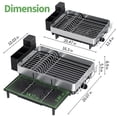 thumbnail image 2 of BEHERZT Expandable Dish Rack, Large Dish Drying Rack for Kitchen Counter, 304 Stainless Steel Foldable Dish Drainer Racks, 2 of 7