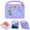 Purple, variant on Allytechgroup Kids-Friendly Case for Case for iPad A16 11th Generation 2025 / 10th Gen Case 2022,  Lightweight Convenient Handle Stand EVA Cute DIY Figures Shockproof Cover for Children, Yellow