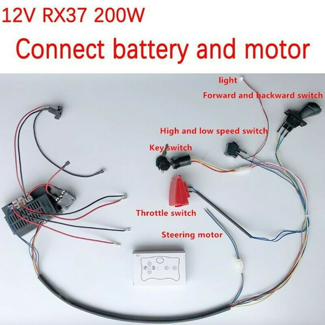 Weelye Diy Wire Switch Receiver Rc Kit Modified Of Kids Electric Car