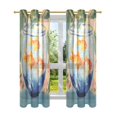 thumbnail image 7 of Yayeee Window Curtains Light Filtering 63"x52" Grommet Panel Pair Home Living Room Decor, Blue Goldfish Bowl, 7 of 7