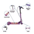 thumbnail image 2 of Scooter Patín Del Diablo Plegable The Baby Shop de 3 llantas y altura ajustable Morado -, 2 of 7