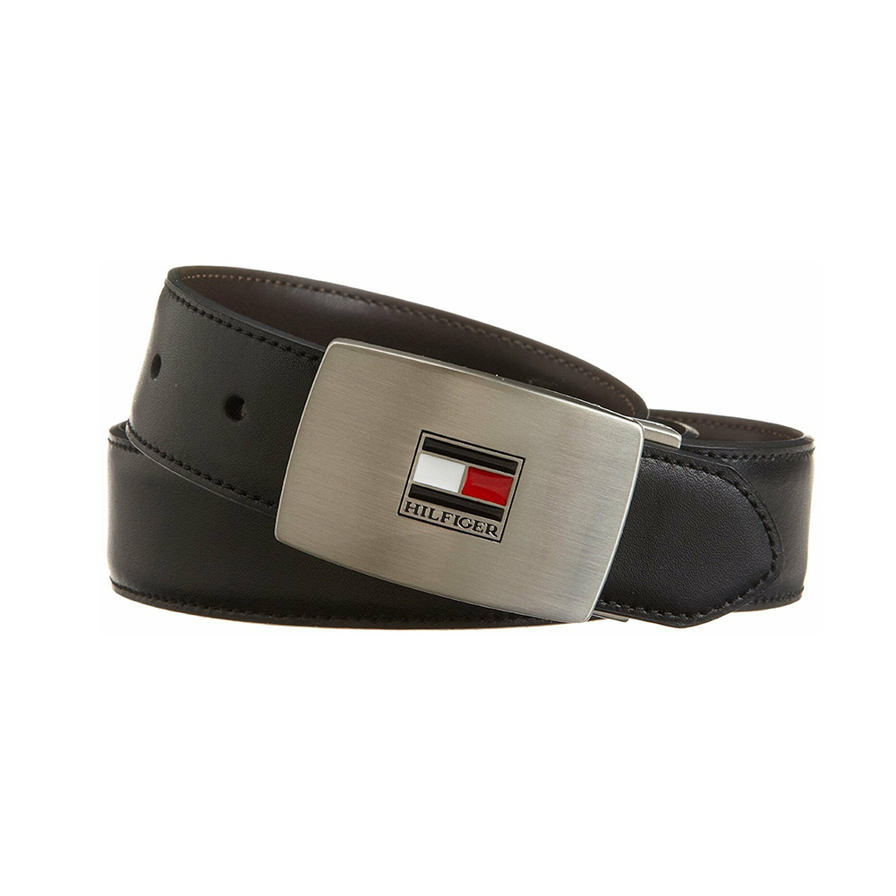 Tommy Hilfiger Leather Belts for Men with 2 Adjustable Buckles and Reversible - image 2 of 4