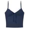 thumbnail image 4 of Fashion Lace Trim Layered Camisole With Bow Detail Contrast Spaghetti Strap Two Piece Tank Top 3d Print Tops for Women 80s Tops for Women, 4 of 6