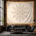 thumbnail image 6 of Floral Mandala with Radial Blooms, Buds and Corner Clusters, Serene Boho for Flower Lovers, Botanical Wall Art, Housewarming Gift, Tapestry Wall Hanging for Bedroom and Studio, 6 of 7
