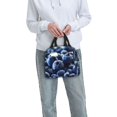 thumbnail image 6 of Kdxio Blueberry Print Insulated Lunch Bag,Reusable Tote Lunch Box for Women Men,Leakproof Cooler Lunch Bags for Work Office Travel Picnic, 6 of 6