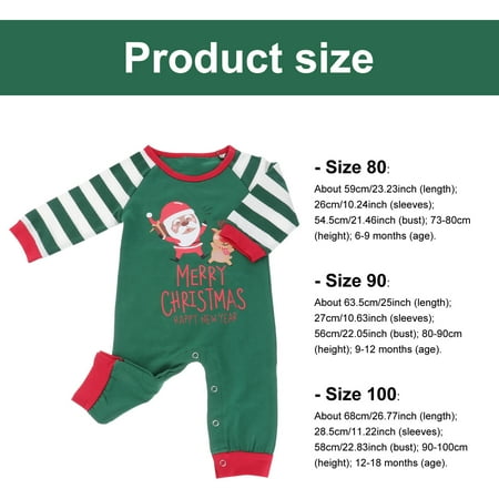 

1pc Christmas Toddler Romper Santa Pattern Long Sleeve Baby Jumpsuit for Baby