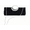 Black, variant on Elegant Ruched Evening Clutch Bag, Rhinestone Ring Handle Crossbody Purse for Wedding Party Formal Events(Black)