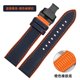 thumbnail image 3 of Correa de reloj de silicona suave para hombre, correa de reloj de nailon y caucho fluorado de 20, 22, 23 y 24 mm para Tudor, Breitling, Citizen, Tissot, 3 of 5