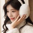 thumbnail image 5 of TELOLY Foldable Winter Ear Muffs Faux Plush Warm Earmuffs Cute Foldable Outdoor Ear Warmers For Women Girls, 5 of 7
