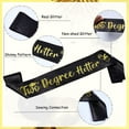 thumbnail image 4 of Graduation Party Decorations 2023 Black and Gold - Two Degree Hotter Sash, Congrats Grad Class of 2023 Sash for Senior High School College Graduation Party Supplies Party Gifts, 4 of 7