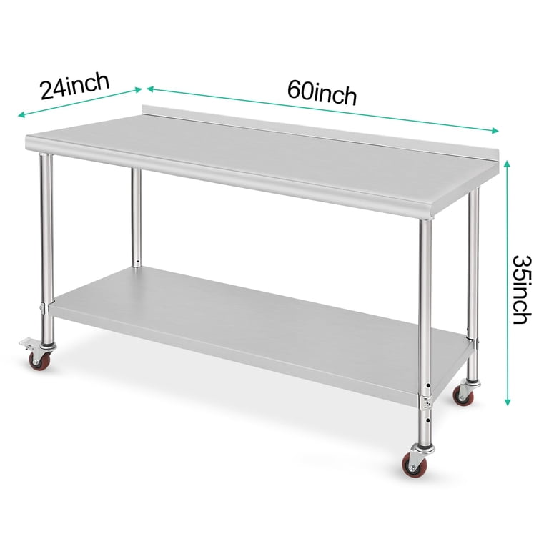 HARDURA Stainless Steel Table With Wheels 24 X 48 Philippines