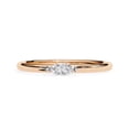 thumbnail image 2 of AFFY Solitaire Stackable Engagement Ring for Women, 1/10 Carat (ctw) Marquise Cut Lab Grown Diamond Promise Ring In 10K Solid Rose Gold F-G, VS-SI Quality (0.10 ctw) Ring Size-9, 2 of 6