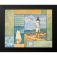 thumbnail image 2 of Brent, Paul 14x12 Black Modern Framed Museum Art Print Titled - Lighthouse Collage II, 2 of 5