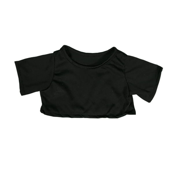 Black T-Shirt Teddy Bear Clothes Fits Most 14