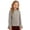 Khaki, variant on Girls Shirts Long Bell Sleeve Mock Neck Ruffle Trim Tops Soft Comfy Plain Blouses 5-15 Years