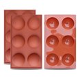 thumbnail image 1 of 3 Packs 6-Cavity Semi Sphere Silicone Mold for Making Chocolate Bomb, 1 of 5