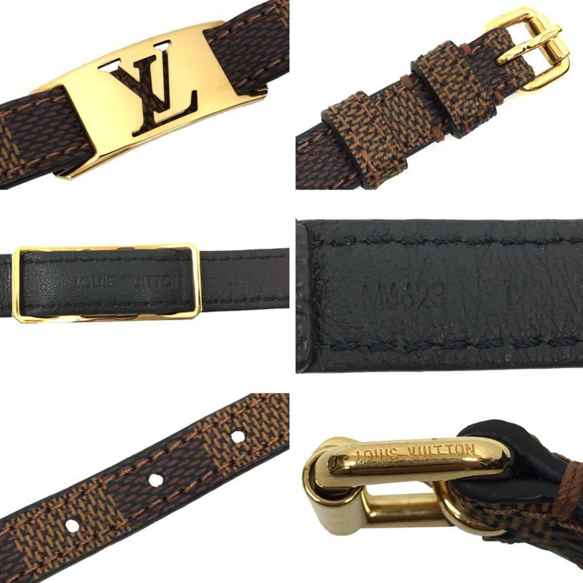 Authenticated Used Louis Vuitton Edge It Women's Men's Bracelet M6594E  Leather 