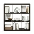 thumbnail image 4 of Furinno CUBICLE Open Back Decorative Cube Storage Organizer in 9-Cube Dark Oak, 4 of 8