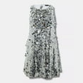 thumbnail image 7 of Summer Pants for Women Ladies Fashion Sequin Banqueting Party Dance Hottie Dress Strapless Skirt Dress Silver Running Lounge Pant XXL, 7 of 7