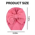 thumbnail image 6 of TELOLY Baby Hats,Snug Wrap Baby Hat,All-Around Baby Coverage Newborn Hats,Pink, 6 of 6