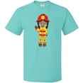 thumbnail image 3 of Inktastic African American Girl, Girl Fireman, Firefighter T-Shirt, 3 of 5