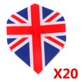 thumbnail image 2 of 80 Piezas (4 Juegos) Vuelos de Forma Estándar Profesional Estilos de Bandera Nacional Macarena Vuelos de dardos estándar, 2 of 8