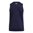 thumbnail image 3 of Camiseta sin mangas Under Armour Tech Twist para mujer, color azul marino/blanco, 3 of 3