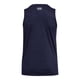 thumbnail image 3 of Camiseta sin mangas Under Armour Tech Twist para mujer, talla XS, azul marino y blanco, 3 of 3