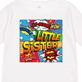 thumbnail image 4 of Inktastic Little Sister Comic Book Girls Long Sleeve Toddler T-Shirt, 4 of 5