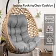 thumbnail image 5 of SDJPOI Egg Chair Cushion, Hammock Swing Replacement Cushion, Waterproof Soft Comfy Hanging Basket Seat Pads, Thicken Hanging Chair Cushion for Indoor Outdoor Furniture, 5 of 9
