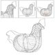 thumbnail image 5 of 26-27 Metal Egg Cabinet Cupboard Holder Egg Storage Basket Home Kitchen Rack White, 5 of 5