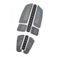 thumbnail image 4 of Almohadilla para pie de tracción de cubierta, almohadilla trasera para cubierta, accesorios para talón, almohadillas para tabla de surf para deportes Gris Negro, 4 of 8