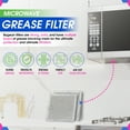 thumbnail image 6 of Microwave Filter replacement 6.81" x 6.34" Fits GE WB02X11534 Samsung DE63-00666A Microwave Grease Filter - Freshens and Filters Kitchen Air Entering the Over-the-Range Oven Stove Fan (1-Pack), 6 of 6