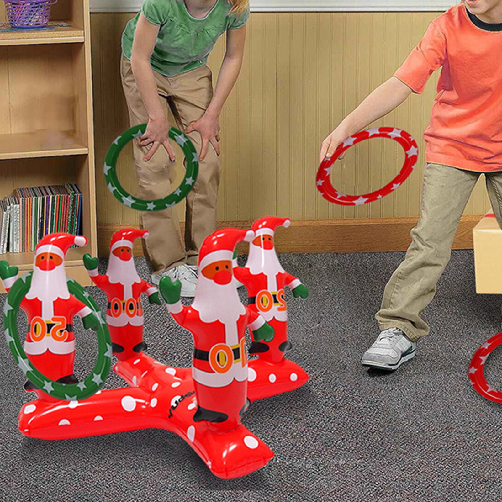 Aofa Inflatable Toys Santa Claus Tree Ring Toss Game Christmas Party Toys Xmas Gift Walmart Canada