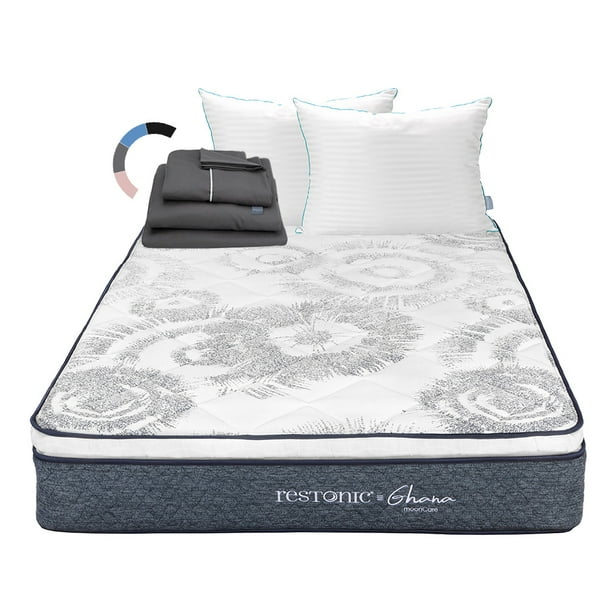 Colchón Matrimonial Ghana + Almohadas Royal Twin + Sábanas Royal