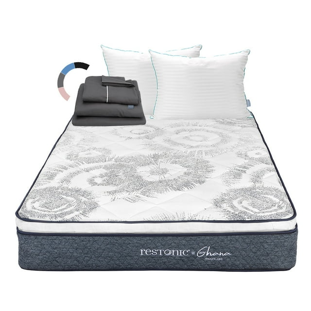 Colchón King Size Restonic Ghana Almohadas Royal Twin Sábanas Royal