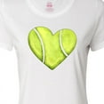 thumbnail image 4 of Inktastic Tennis Ball in Heart Women's T-Shirt, 4 of 5