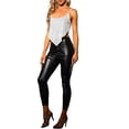 thumbnail image 2 of MODA NOVA Juniors Party Cami Spaghetti Straps Criss Cross Crop Sequin Top, 2 of 6