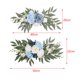 thumbnail image 4 of 2 piezas de flores de seda para arco de boda, flores para puerta, fondo floral, flores artificiales Azul, 4 of 9